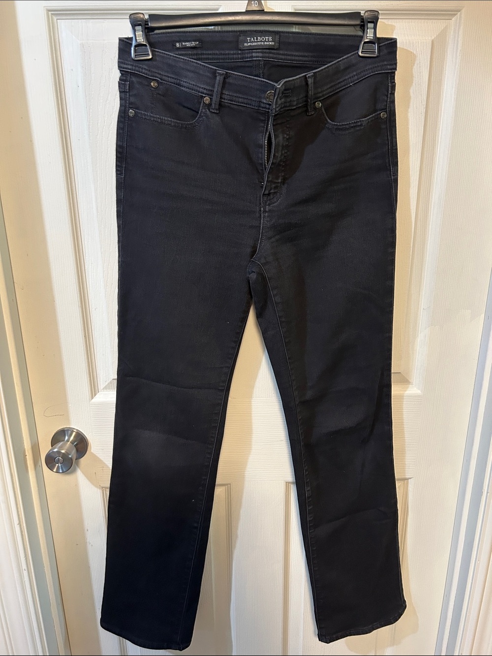 Talbots Straight-Leg Jeans in Black